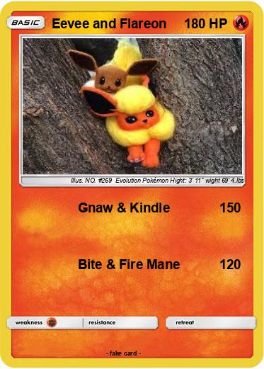Pokemon Eevee and Flareon