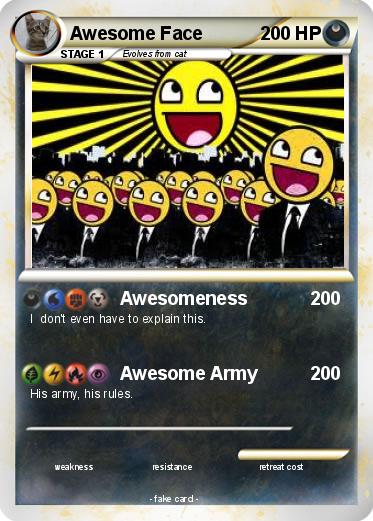 Pokemon Awesome Face