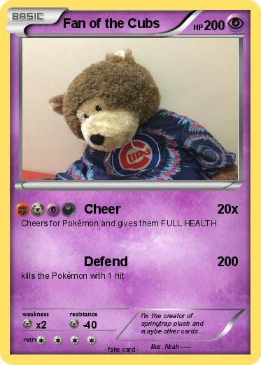 Pokemon Fan of the Cubs