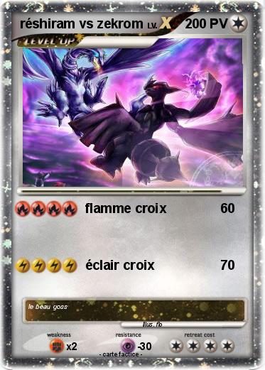 Pokemon réshiram vs zekrom