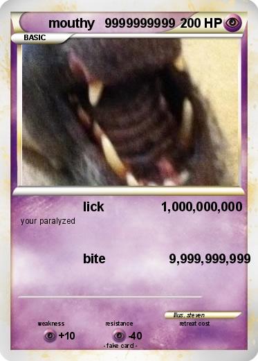 Pokemon mouthy   9999999999