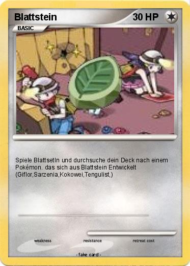 Pokemon Blattstein