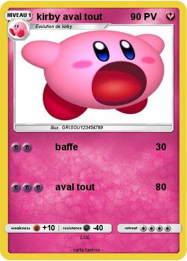 Pokemon kirby aval tout