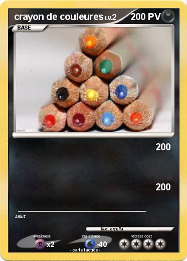 Pokemon crayon de couleures