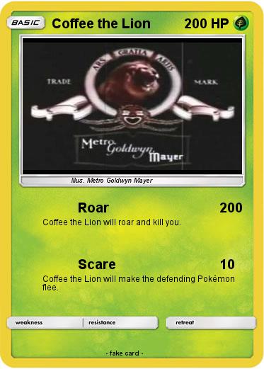 Pokemon Coffee the Lion