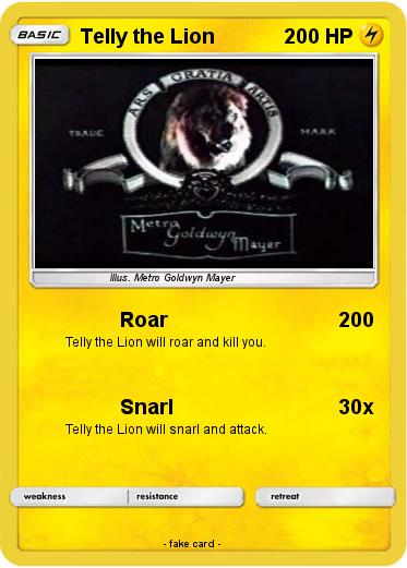 Pokemon Telly the Lion