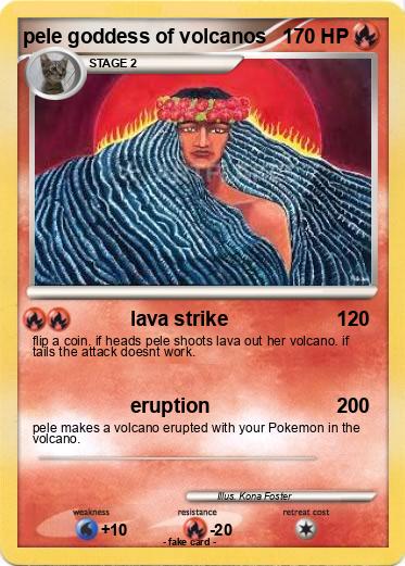 Pokemon pele goddess of volcanos