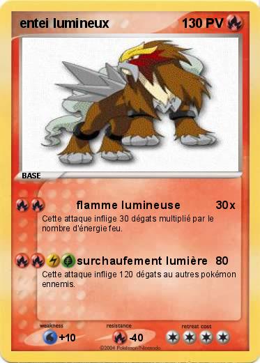 Pokemon entei lumineux