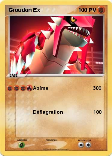 Pokemon Groudon Ex