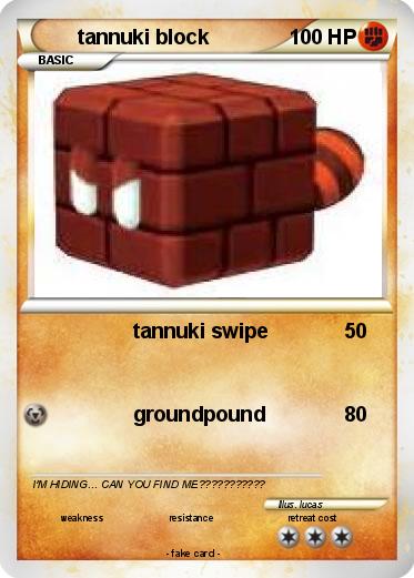 Pokemon tannuki block