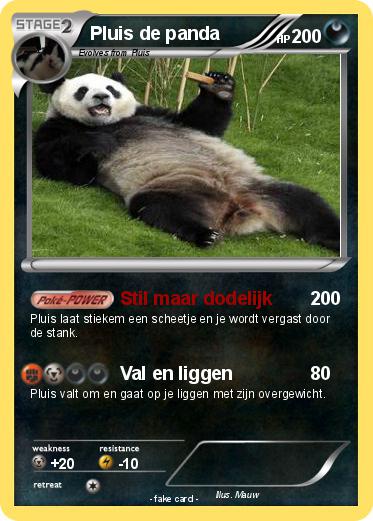 Pokemon Pluis de panda