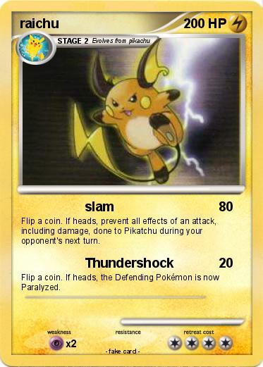 Pokemon raichu