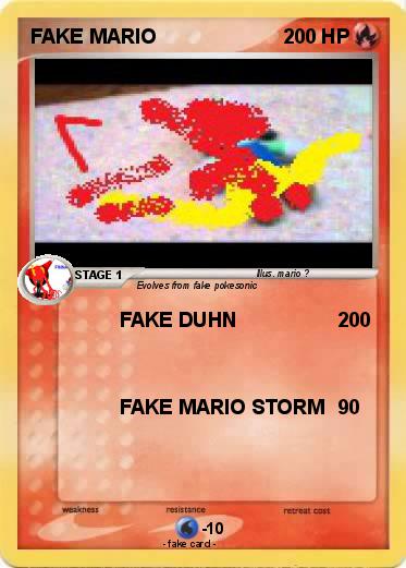 Pokemon FAKE MARIO