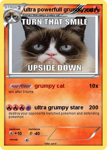 Pokemon ultra powerfull grumpy cat