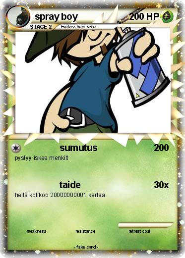 Pokemon spray boy