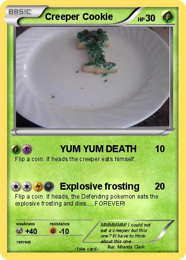Pokemon Creeper Cookie