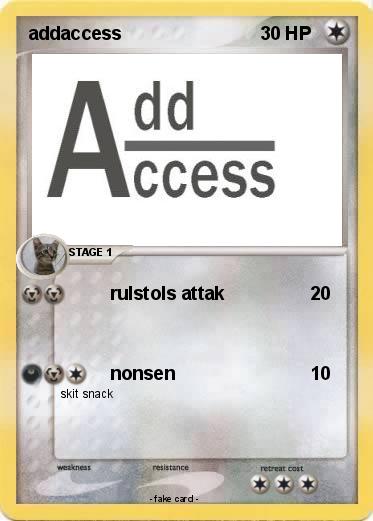 Pokemon addaccess