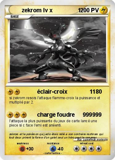 Pokemon zekrom lv x                1