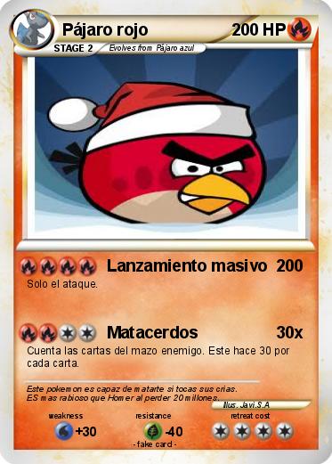 Pokemon Pájaro rojo
