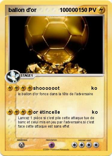 Pokemon ballon d'or               100000