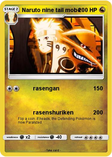 Pokemon Naruto nine tail mobe
