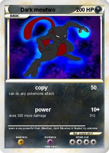 Pokemon Dark mewtwo