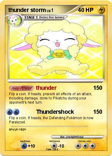 Pokemon thunder storm