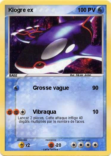 Pokemon Kiogre ex