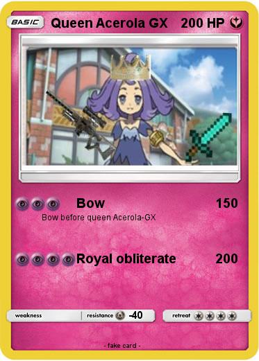 Pokemon Queen Acerola GX