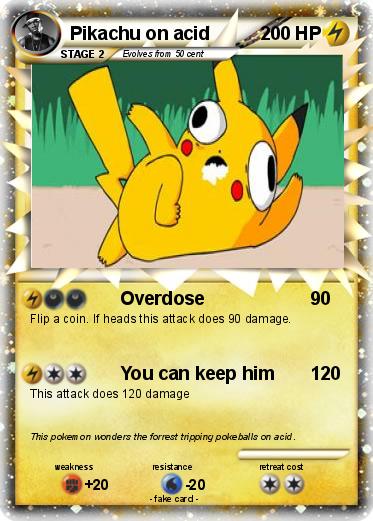 Pokemon Pikachu on acid