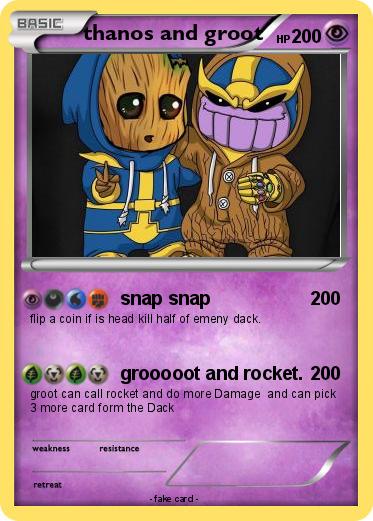 Pokemon thanos and groot