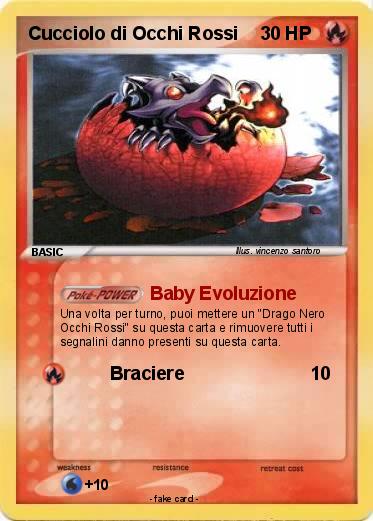 Pokemon Cucciolo di Occhi Rossi