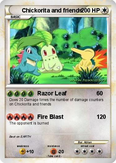 Pokemon Chickorita and friends