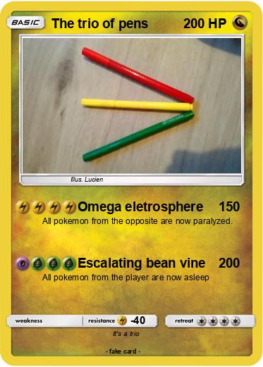 Pokemon The trio of pens