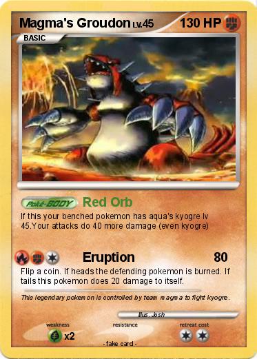 Pokemon Magma's Groudon