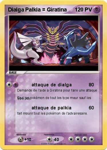 Pokemon Dialga Palkia = Giratina