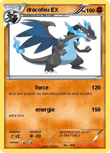 Pokemon dracofeu EX