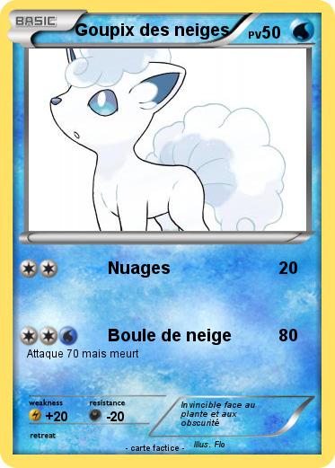 Pokemon Goupix des neiges