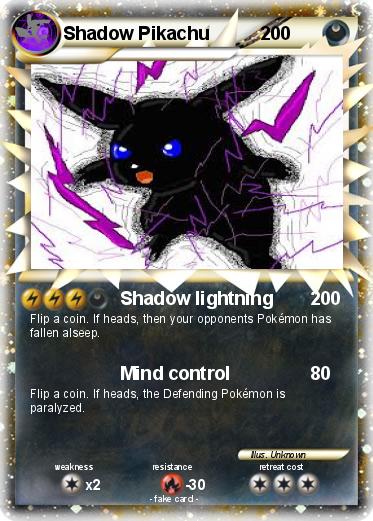 Pokemon Shadow Pikachu