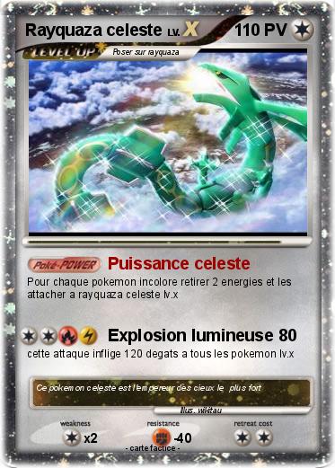 Pokemon Rayquaza celeste