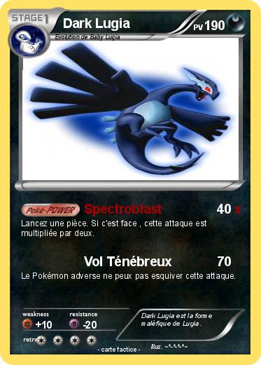 Pokemon Dark Lugia