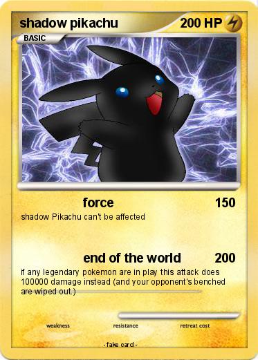 Pokemon shadow pikachu