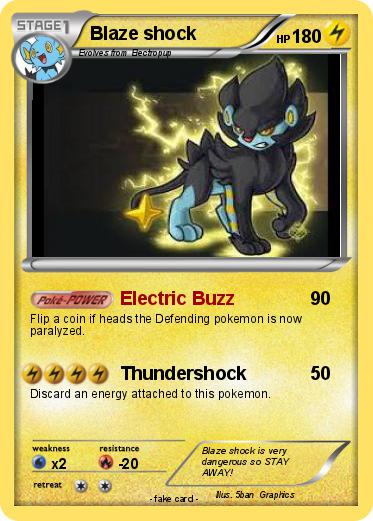Pokemon Blaze shock