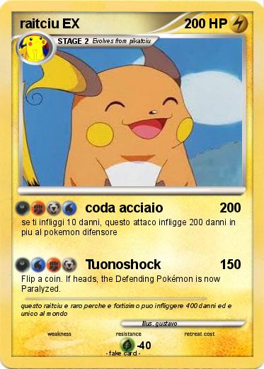 Pokemon raitciu EX