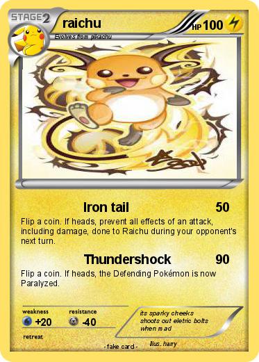 Pokemon raichu