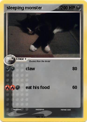 Pokemon sleeping monster
