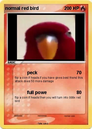Pokemon normal red bird