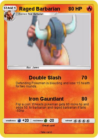 Pokemon Raged Barbarian