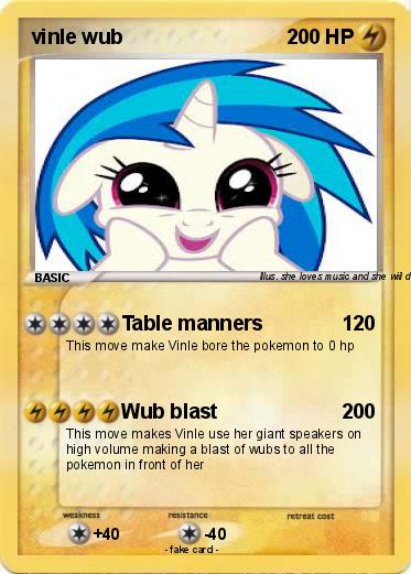 Pokemon vinle wub