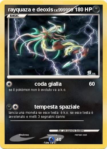Pokemon rayquaza e deoxis